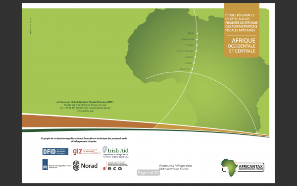 ÉTUDES RÉGIONALES DE L'ATAF SUR LES PRIORITÉS DE RÉFORME DES ADMINISTRATIONS FISCALES AFRICAINES AFRIQUE DE L'OUEST ET AFRIQUE CENTRALE